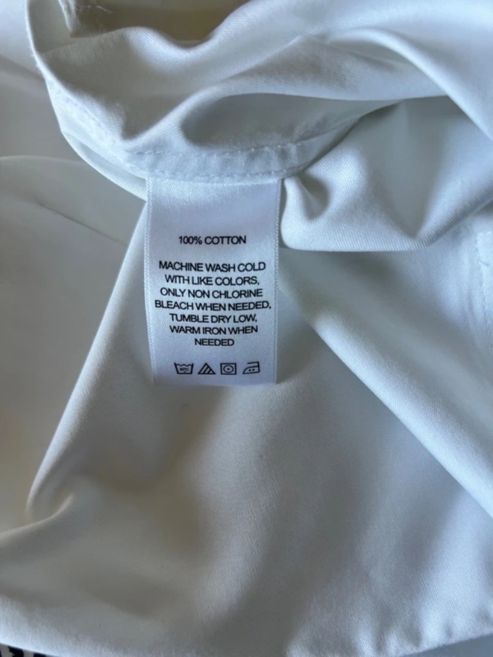 Foxcroft White No Iron Shirt Size 10 (fitted) - Picture 5 of 8